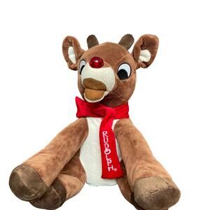 Dan Dee Animated Christmas Rudolph Red Nosed Reindeer Plush Sings Dance Lights